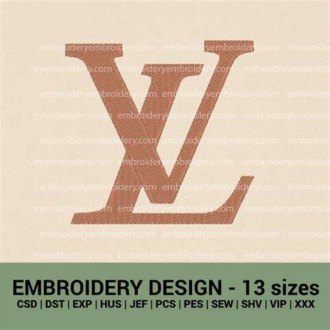 louis vuitton embroidery logo|lv embroidery file.